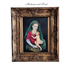 ÖLBILD "Madonna mit Kind"